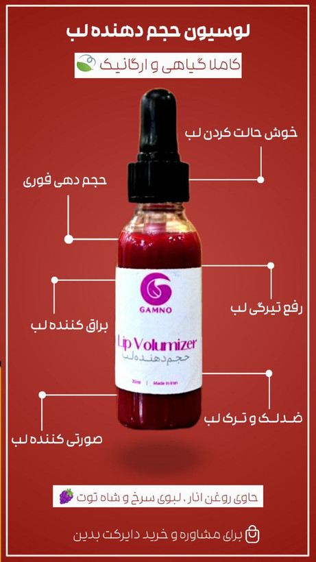 حجم لب گامنو